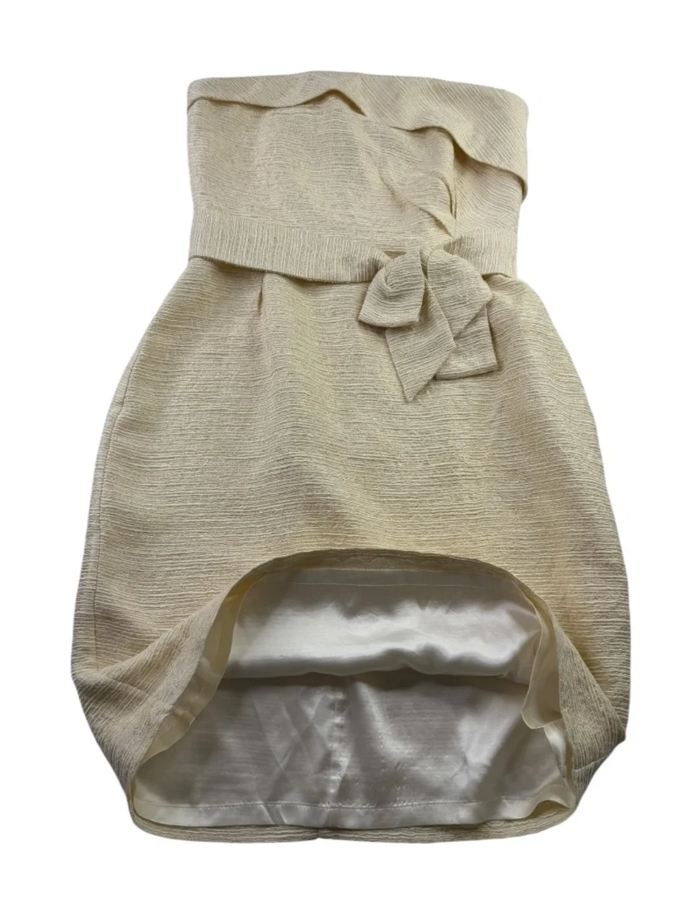 Kate Spade New York Wedding Belles Kaye Bow Tie Waist Strapless Mini Dress